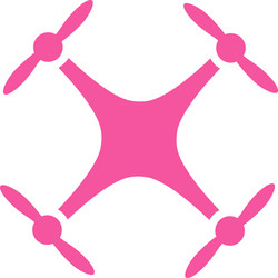 quadcopter icon vector