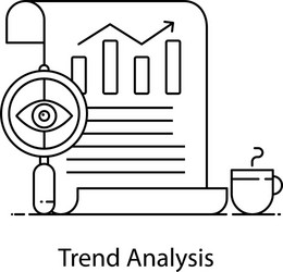Trend analysis Royalty Free Vector Image - VectorStock