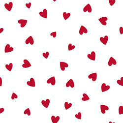 seamless repeat pattern with ditsy red vector image