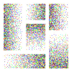 stipple pattern dotted rectangular design vector image