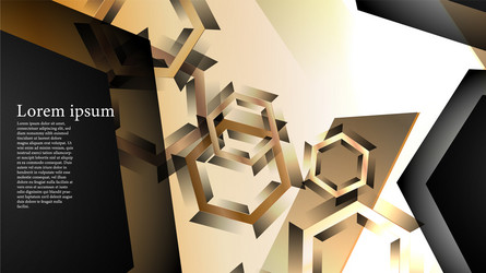 abstract background with gradient hexagon shapes vector image