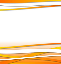 Dynamic Orange Line Pattern vector image