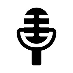 microphone a sound-capturing device used vector image