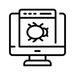 website error system hacking web security vector image