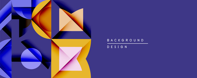 abstract geometric shapes overlap creating vector image