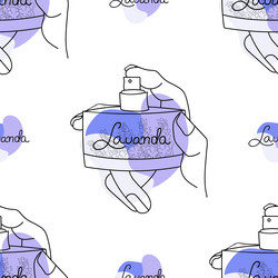 Background seamless pattern with a bottle vector