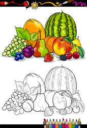 Orange Fruit Coloring Book Vector Images (over 1,900)