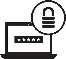 internet security related icons image vector image
