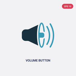 two color volume button icon from user interface vector