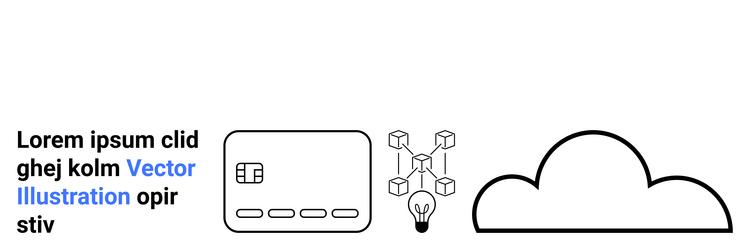 cloud computing concept with data flow diagram vector image