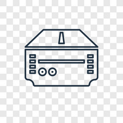 game console concept linear icon isolated vector image