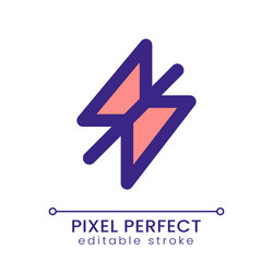 silent mode pixel perfect rgb color ui icon vector image