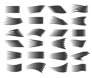 Speed Lines - Dynamic Motion Set vector image