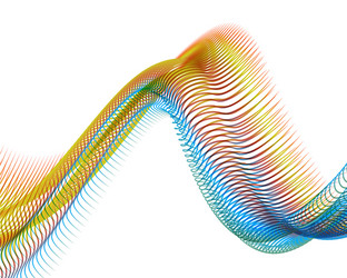 abstract background blend wave line design vector image