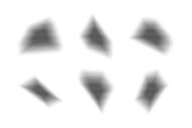 halftone hexagon pattern reprographic technique vector image