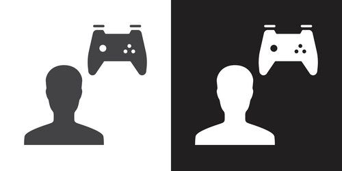 multi game player icon vector image