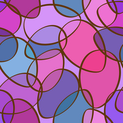 Seamless pattern of abstract ellipses vector