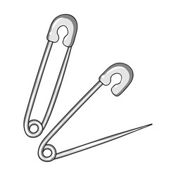 Pins for sewingsewing or tailoring tools kit vector