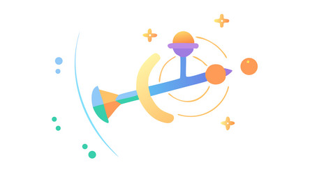 quantum computing network connection design vector image