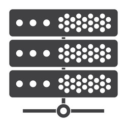 Server and Data Network Icon vector image