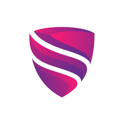 Shield letter s logo Royalty Free Vector Image