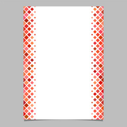 brochure template from red diagonal square pattern vector