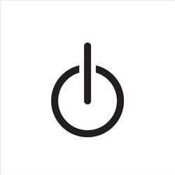 Toggle switch icon on and off position simple Vector Image