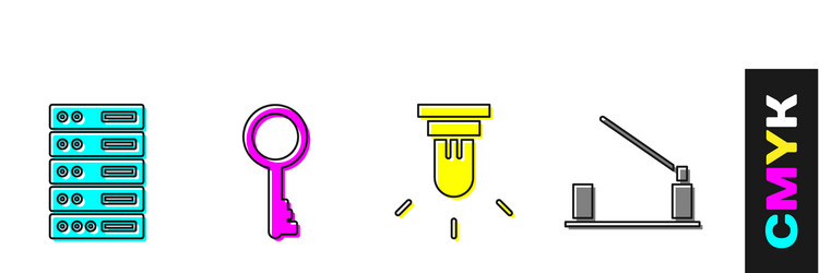set server data web hosting old key motion vector image