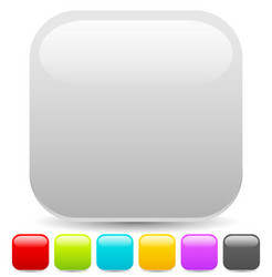 empty square button or icon backgrounds vector image