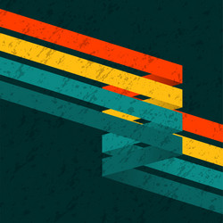 Retro Color Lines Background vector image