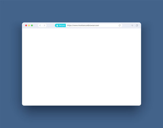 Secure Web Browser Interface vector image