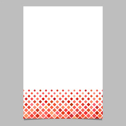 Brochure template from red diagonal square pattern vector