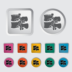 Orthopedic and spine icons Royalty Free Vector Image