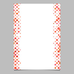 brochure template from red diagonal square pattern vector