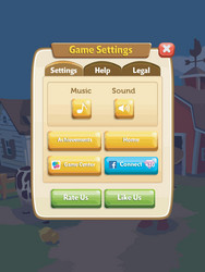 complete set of level button game ui pop-up icon vector image
