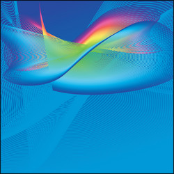 Dynamic Color Flare Background vector image