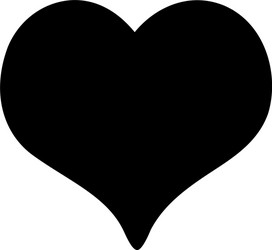 heart icon in flat style for app ui websites vector image