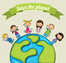Save earth icon Royalty Free Vector Image - VectorStock
