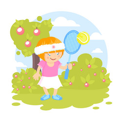 Girl Playing Tennis Vector Images (over 2,200)