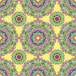 seamless pattern from abstract elements vector image