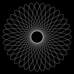 spirograph pattern like rotating spiral vortex vector