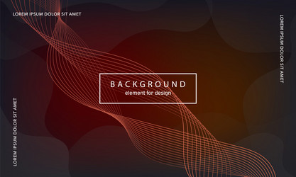 abstract background wave element for design vector image