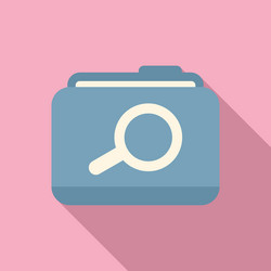 folder data icon flat computer interface vector image