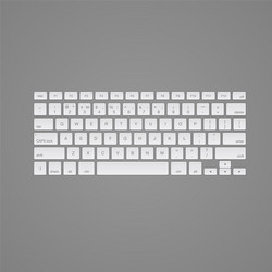 Isolated Computer Keyboard vector image
