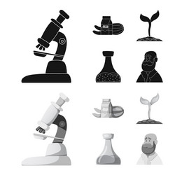 isolated object of and symbol set ve vector image