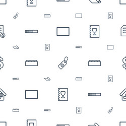 template icons pattern seamless white background vector image