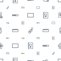 template icons pattern seamless white background vector