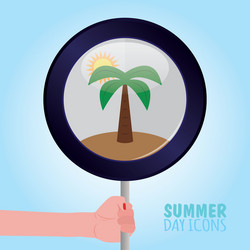 abstract summer object on a special background vector image
