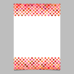 brochure template from red diagonal square pattern vector