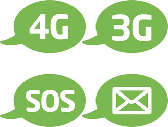 flat icon with a bubble and message vector image